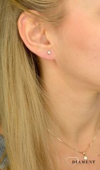 Zawieszka złota DIAMENT diament 0,08 ct . Zawieszki z diamentami. Wisiorki z diamentami. Biżuteria Apart (1).JPG